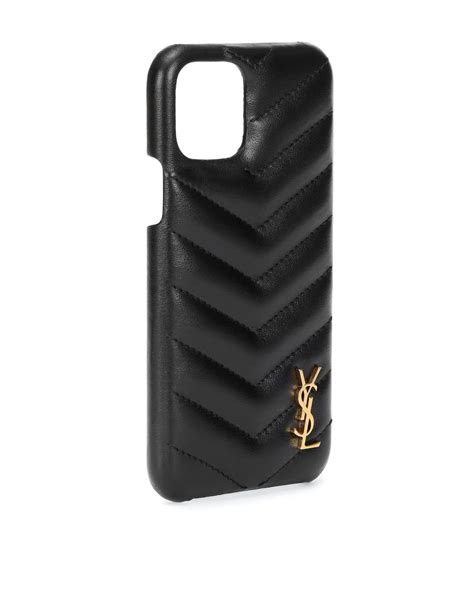 coque iphone 11 yves saint laurent|IPHONE 15 CASE IN LEATHER .